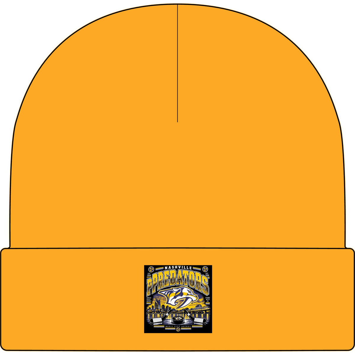 Nashville Predators Music City - AS Colour 1107 Cuff Beanie