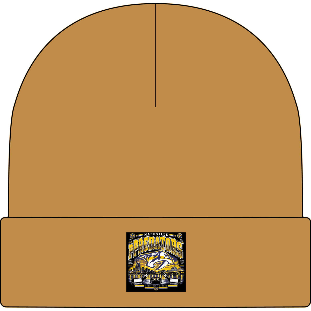 Nashville Predators Music City - AS Colour 1107 Cuff Beanie