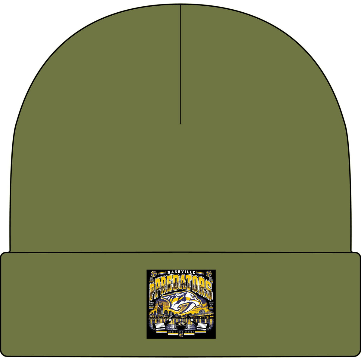 Nashville Predators Music City - AS Colour 1107 Cuff Beanie