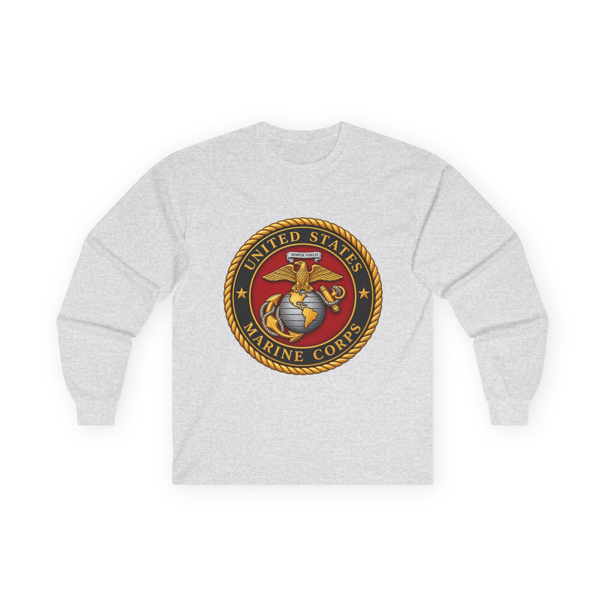 U.S. Marine Corps Emblem - Unisex Ultra Cotton Long Sleeve Tee