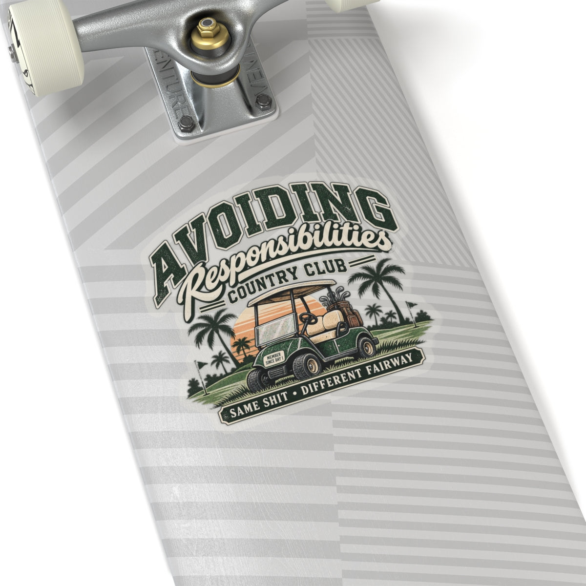 Avoiding Responsibility Country Club - Kiss-Cut Sticker