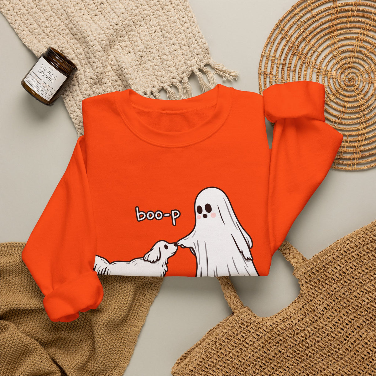 Boo-p Ghost and Dog - Crewneck Sweatshirt