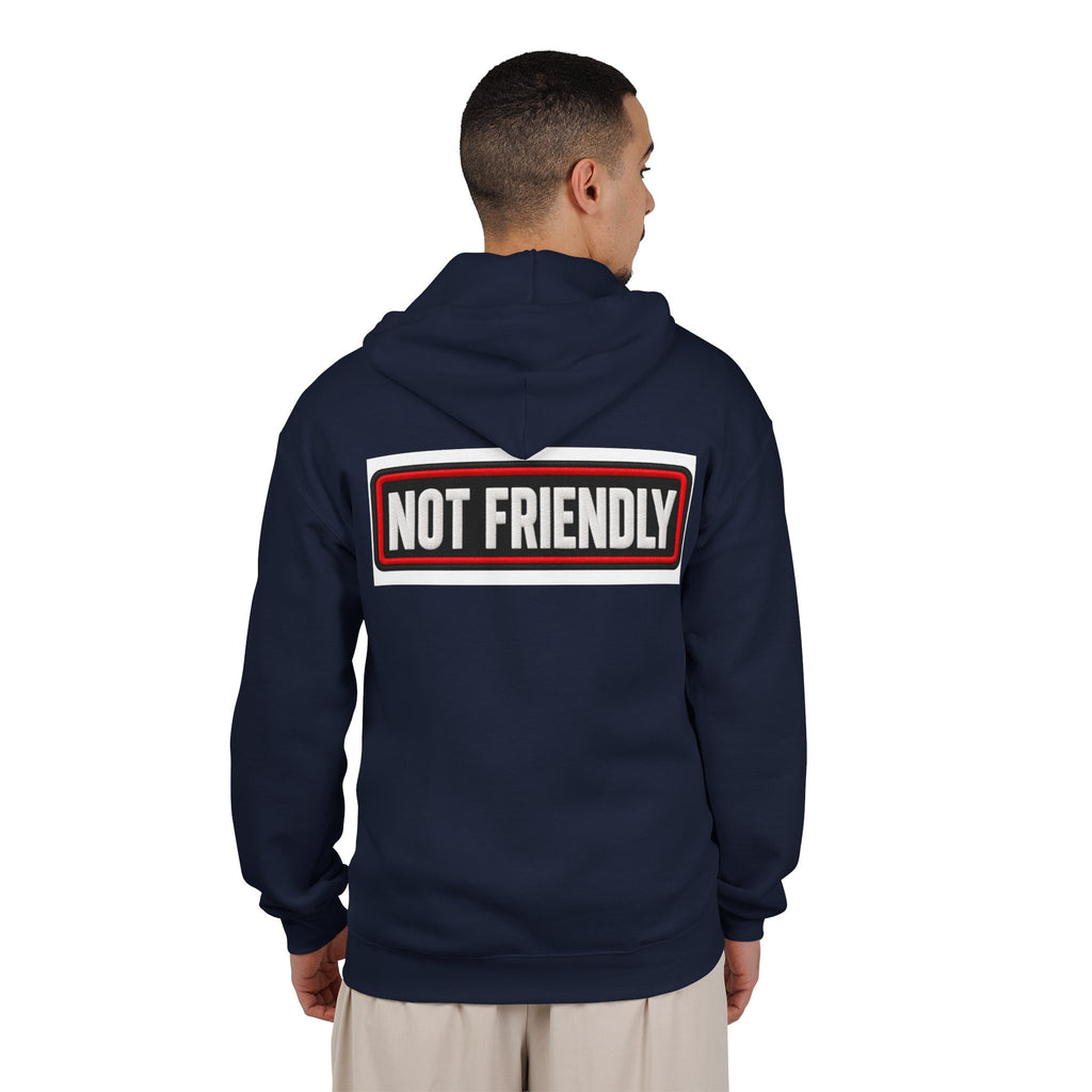 Not Friendly - Service Dog Patch - Full-Zip Hooded Sweatshirt