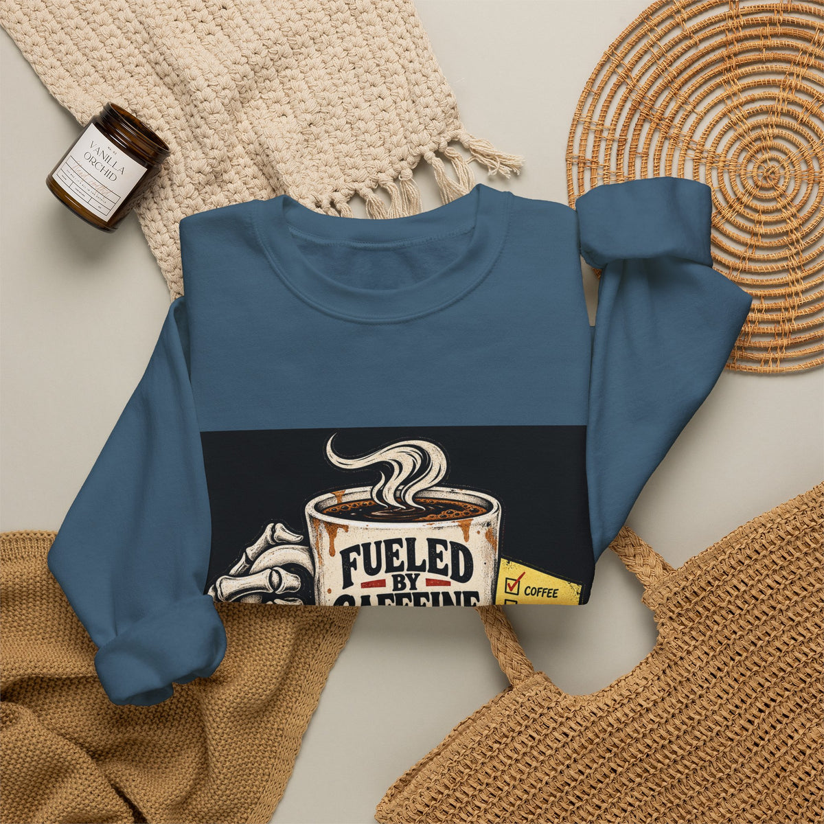 Fueled by Caffeine - Crewneck Sweatshirt