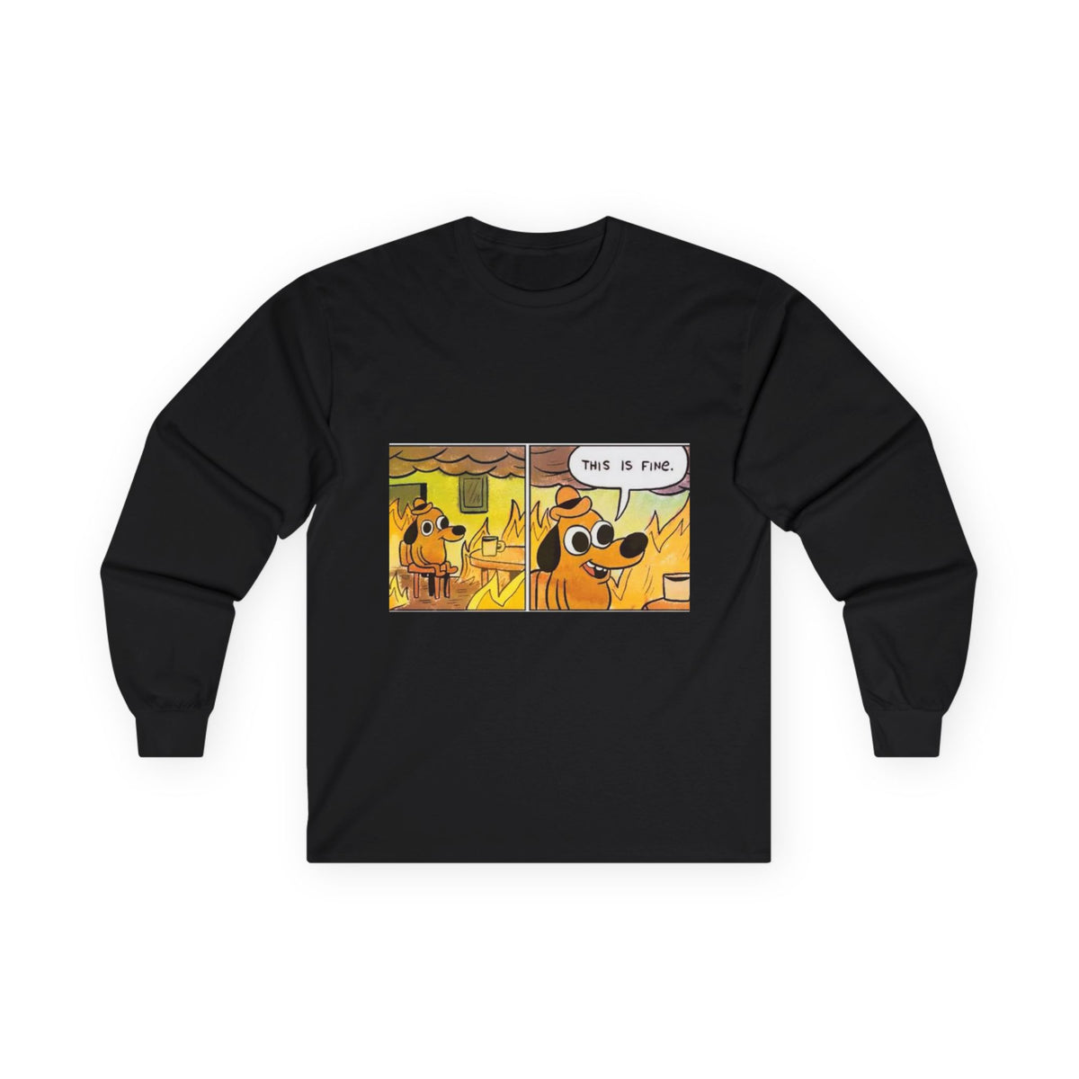 This Is Fine - Unisex Ultra Cotton Long Sleeve Tee