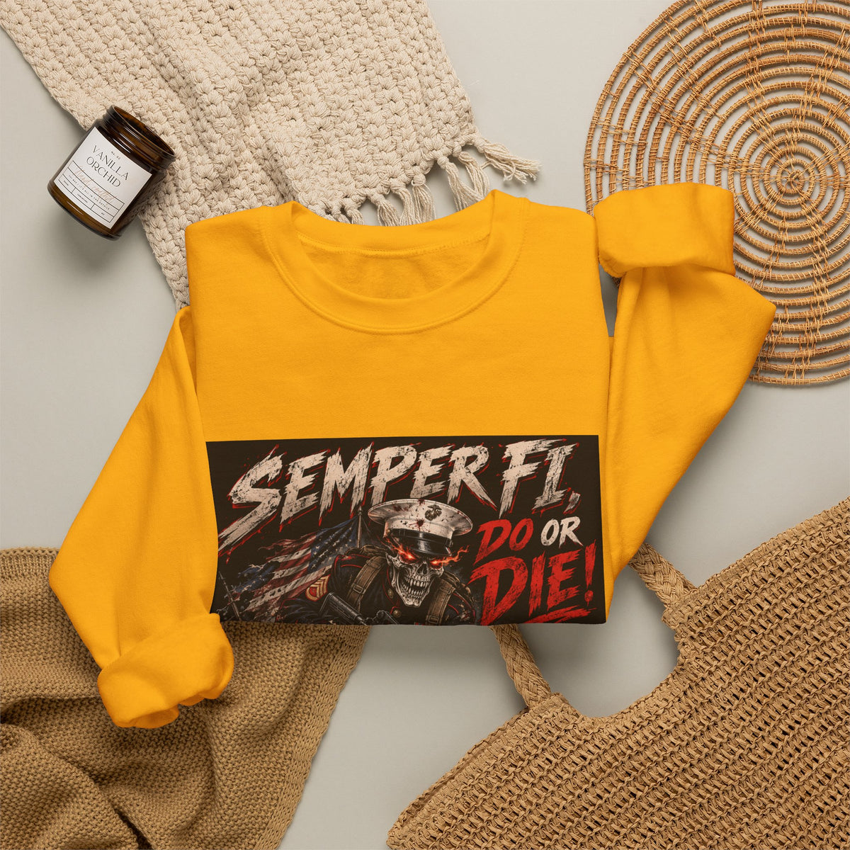 Semper Fi Do or Die - Crewneck Sweatshirt