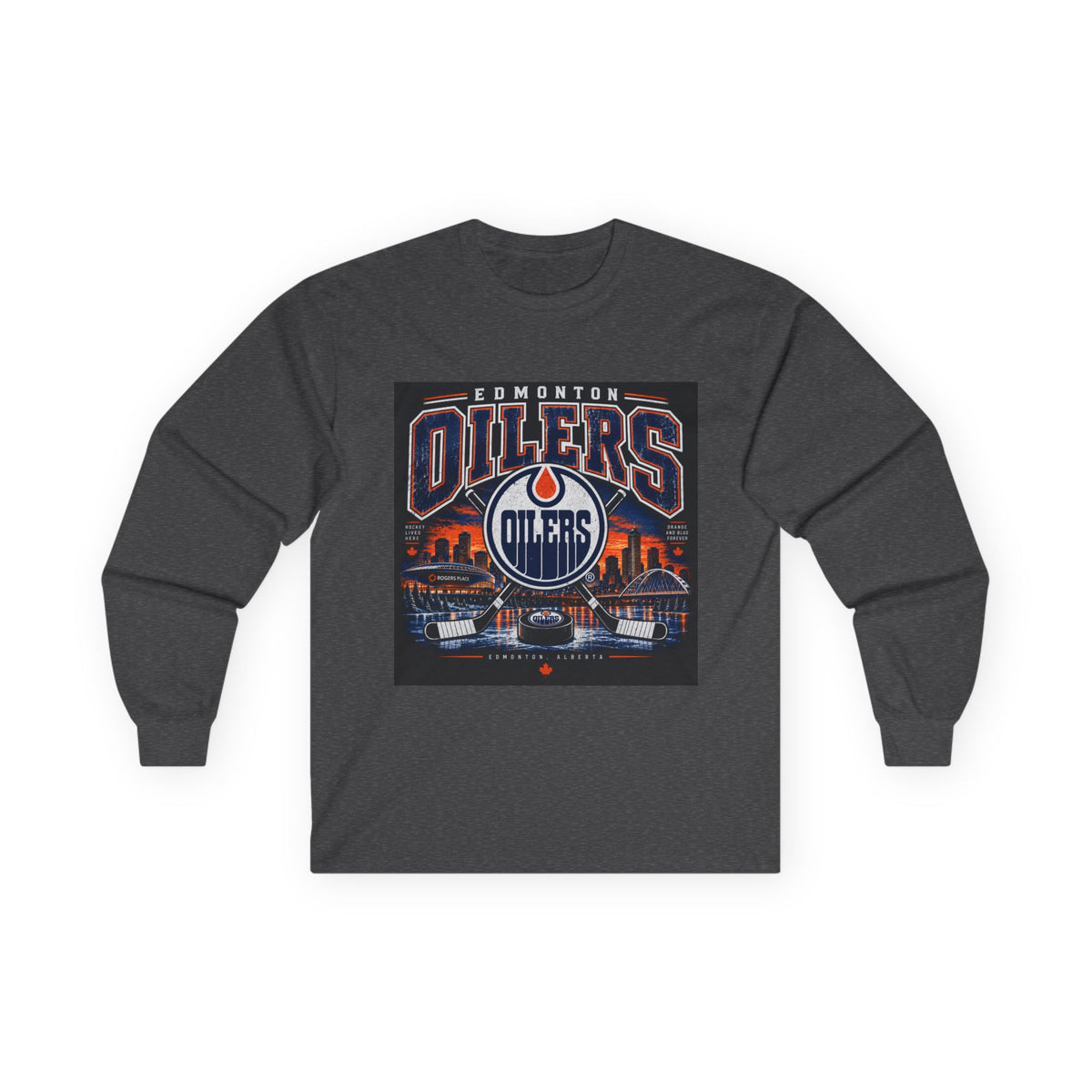 Edmonton Oilers Hockey Pride - Unisex Ultra Cotton Long Sleeve Tee
