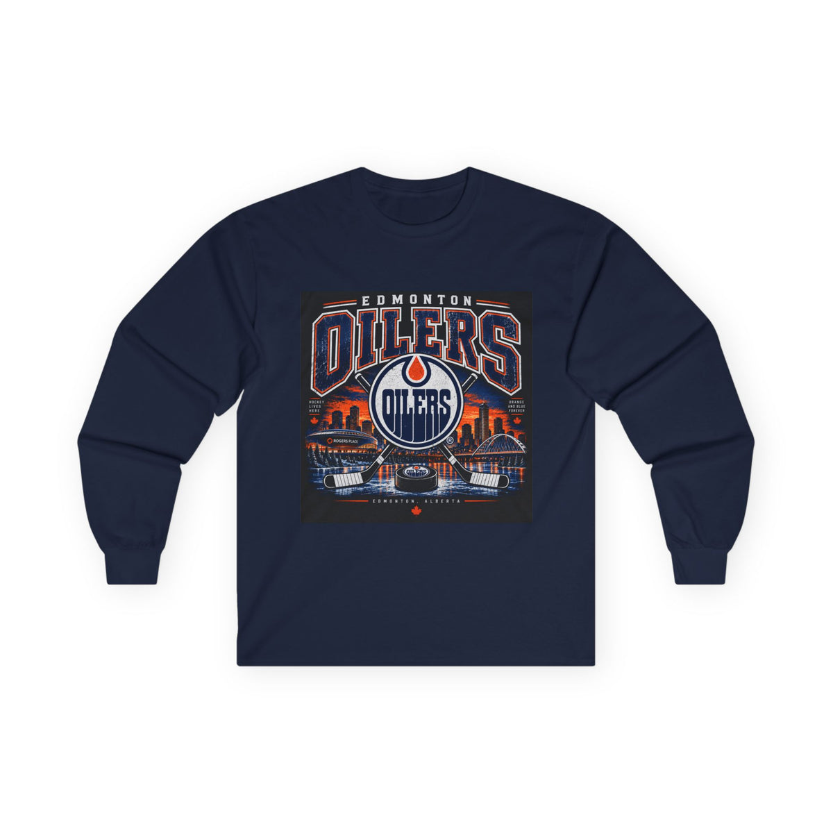 Edmonton Oilers Hockey Pride - Unisex Ultra Cotton Long Sleeve Tee