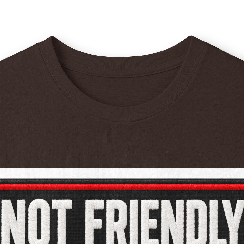 Not Friendly - Service Dog Patch - Unisex Ultra Cotton Long Sleeve Tee