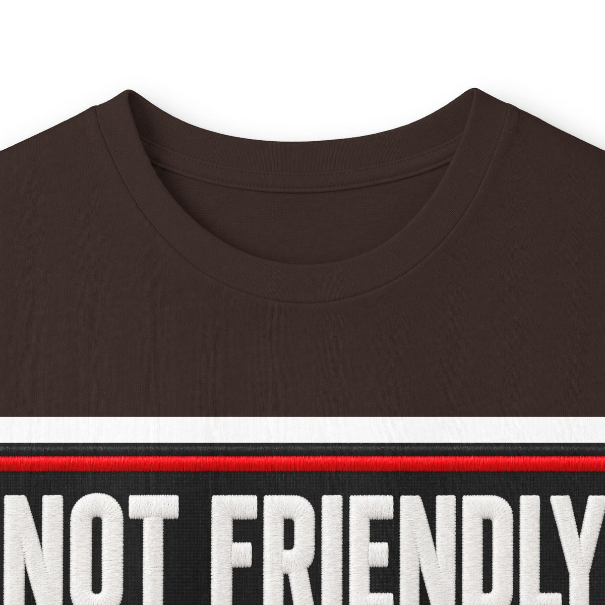 Not Friendly - Service Dog Patch - Unisex Ultra Cotton Long Sleeve Tee