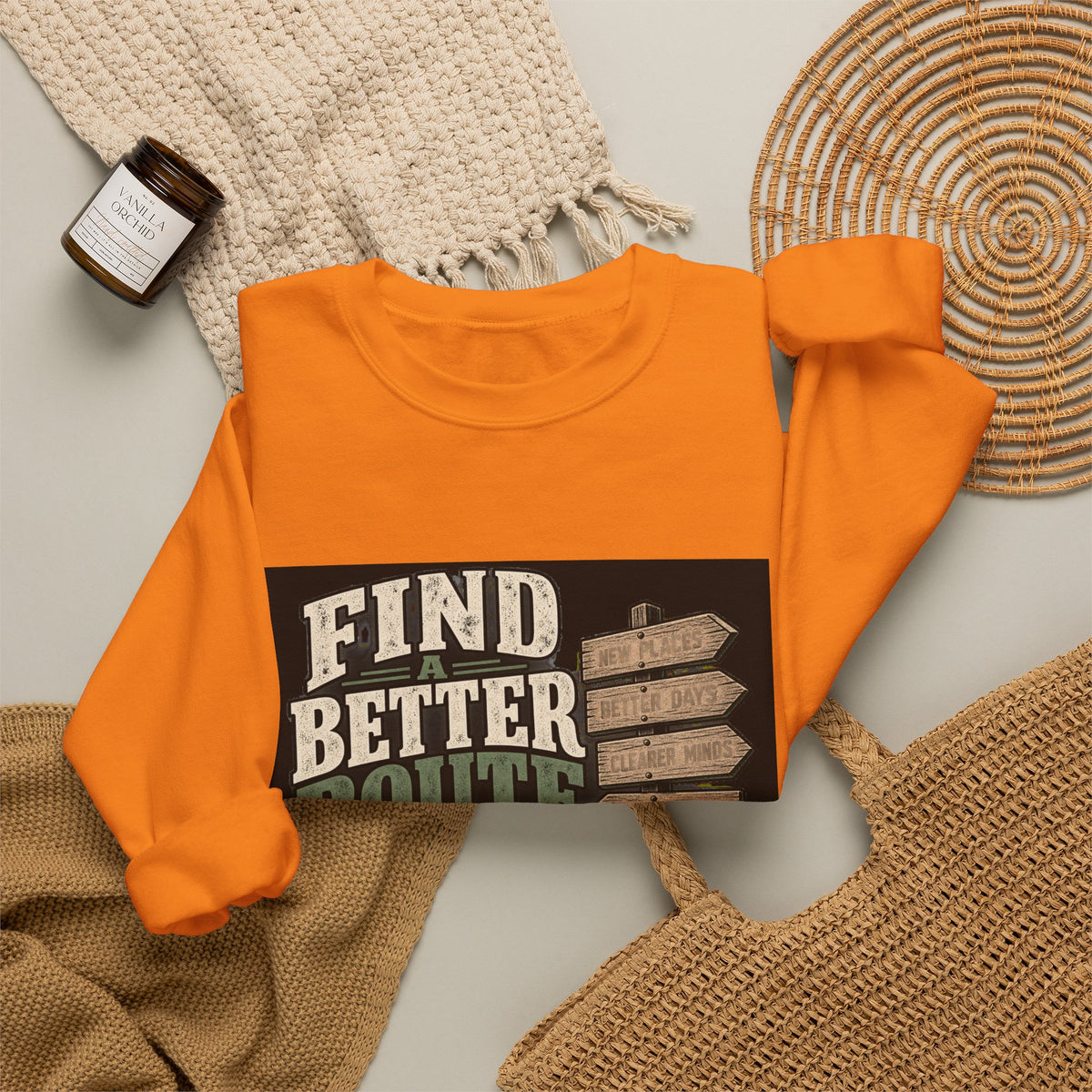 Find A Better Route - Crewneck Sweatshirt