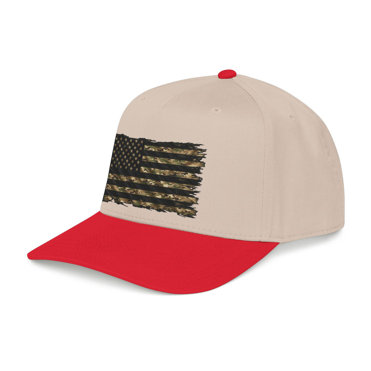 Black and Multicam American Flag - OTTO Baseball Hat