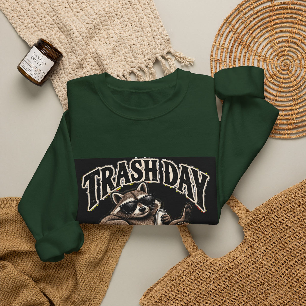 Trash Day Rest Day - Crewneck Sweatshirt