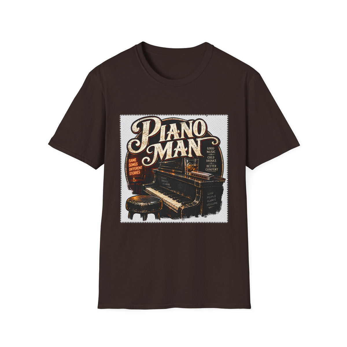 Piano Man Retro Bar - Classic Tee