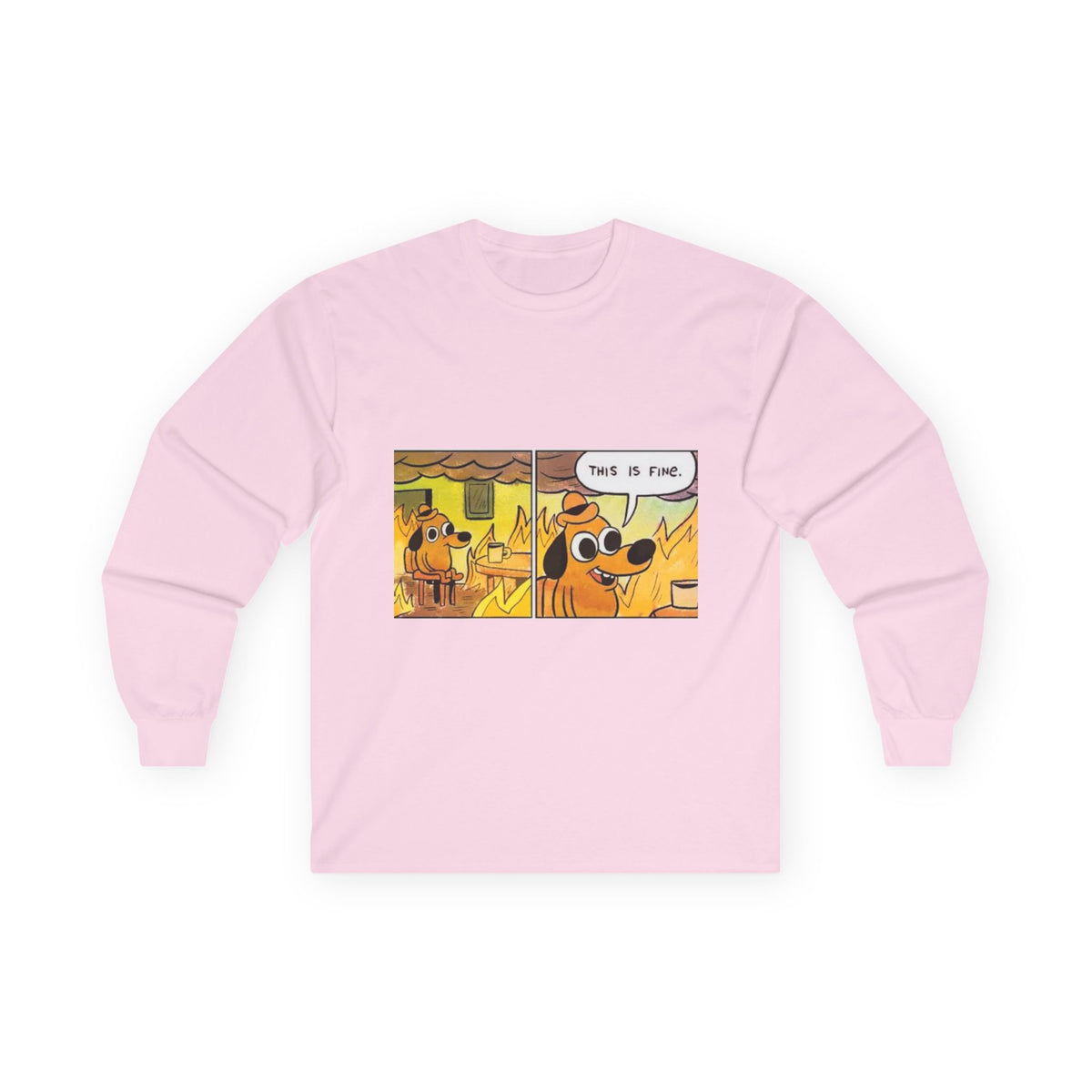 This Is Fine - Unisex Ultra Cotton Long Sleeve Tee