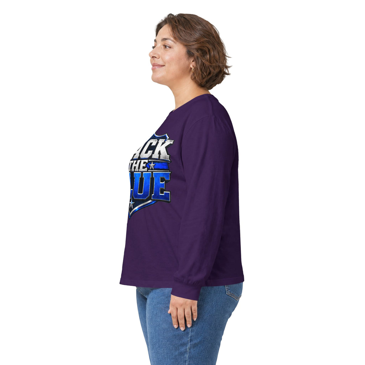 Back the Blue Shield - Unisex Ultra Cotton Long Sleeve Tee