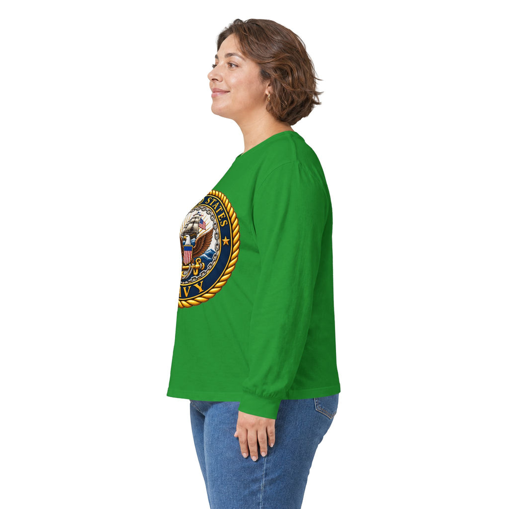 U.S. Navy Emblem - Unisex Ultra Cotton Long Sleeve Tee