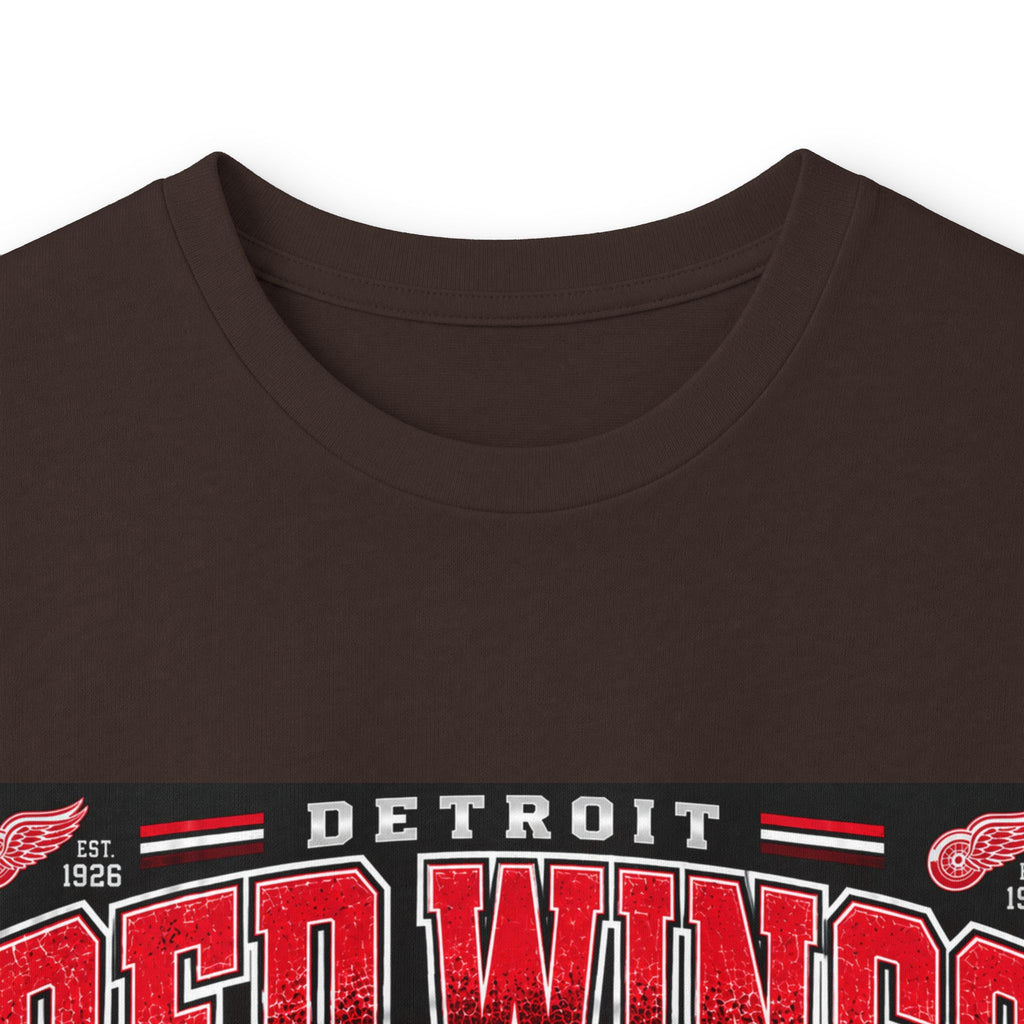 Detroit Red Wings Hockey Skyline - Unisex Ultra Cotton Long Sleeve Tee