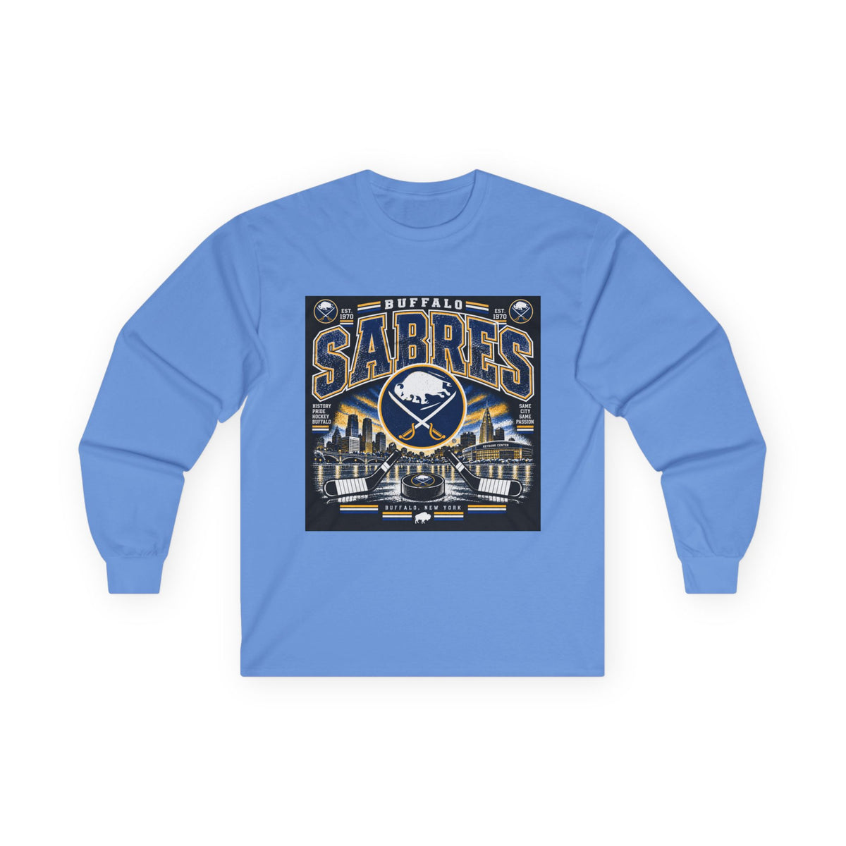 Buffalo Sabres Heritage Shield - Unisex Ultra Cotton Long Sleeve Tee