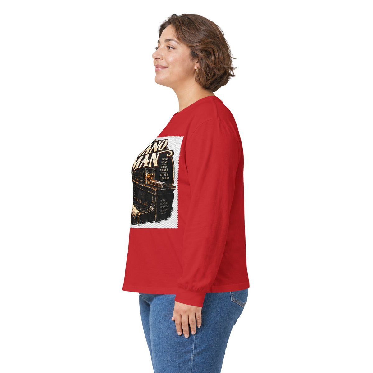 Piano Man Retro Bar - Unisex Ultra Cotton Long Sleeve Tee