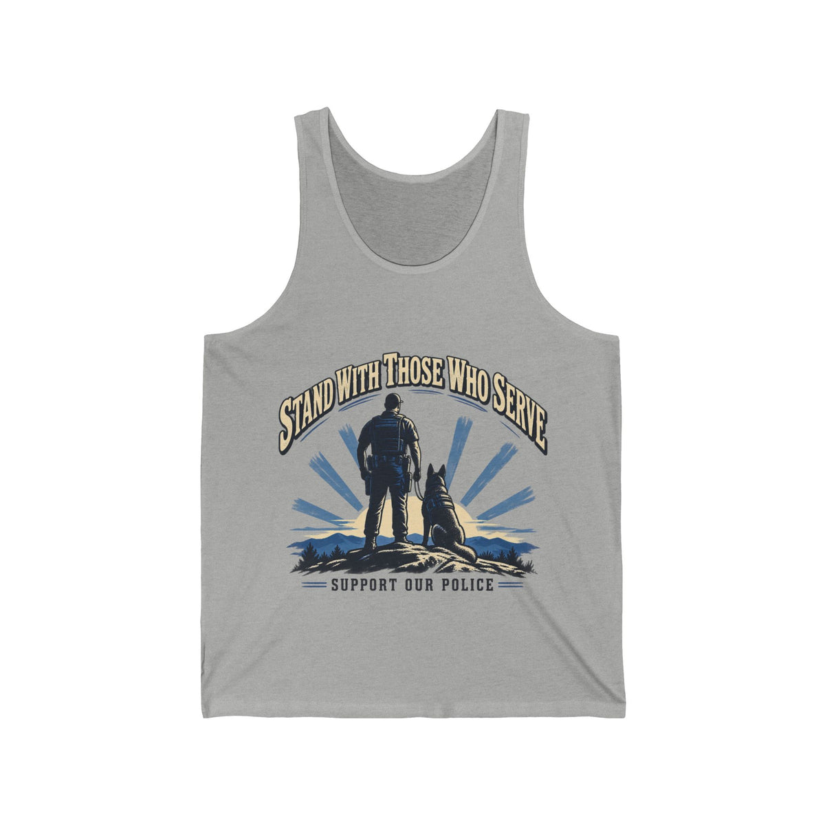 Stand With Those Who Serve Police K9 - Athletic Tank