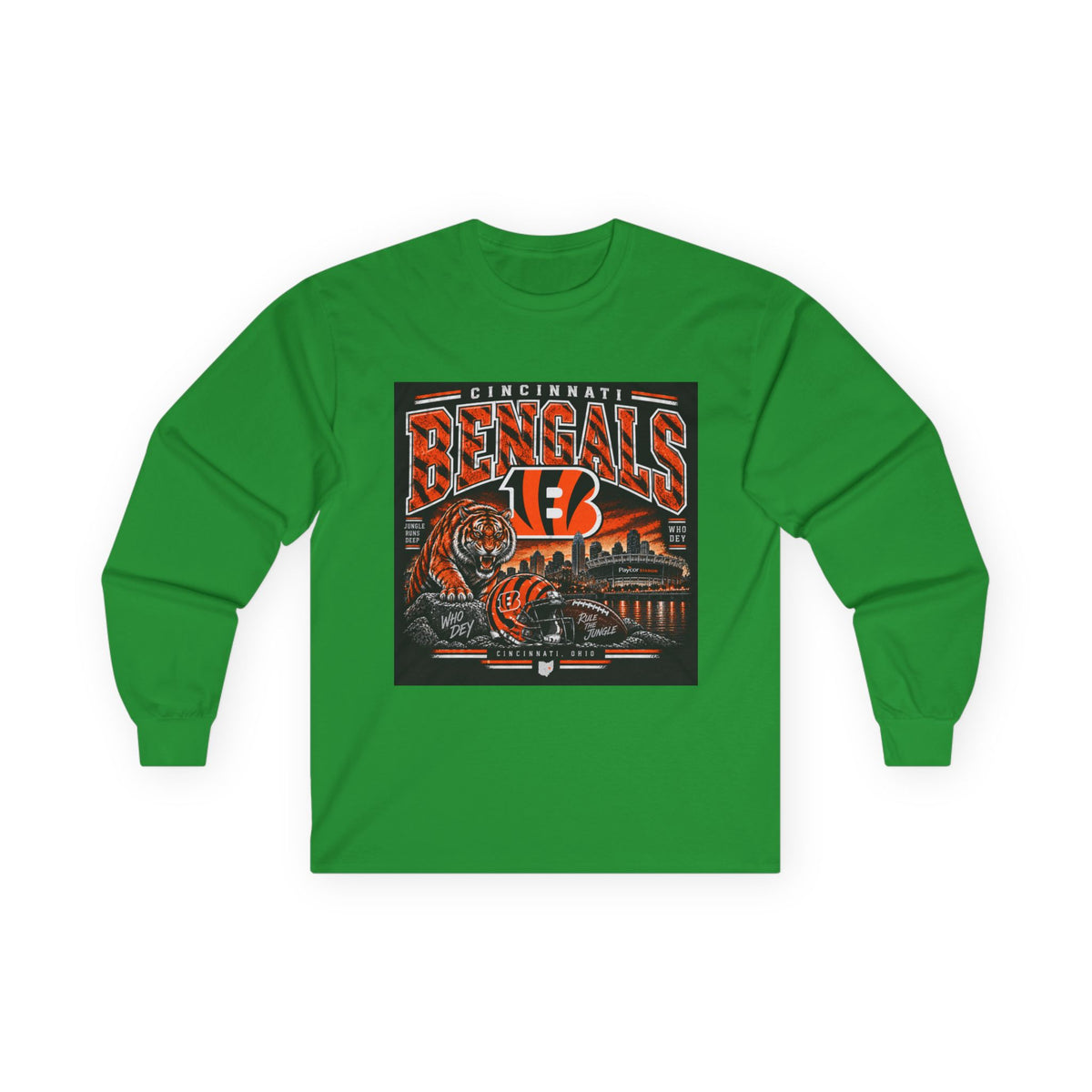 Cincinnati Bengals Jungle Reign - Unisex Ultra Cotton Long Sleeve Tee