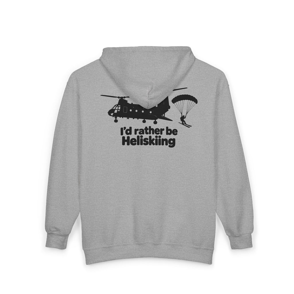 Id Rather Be Heliskiing - Full-Zip Hooded Sweatshirt