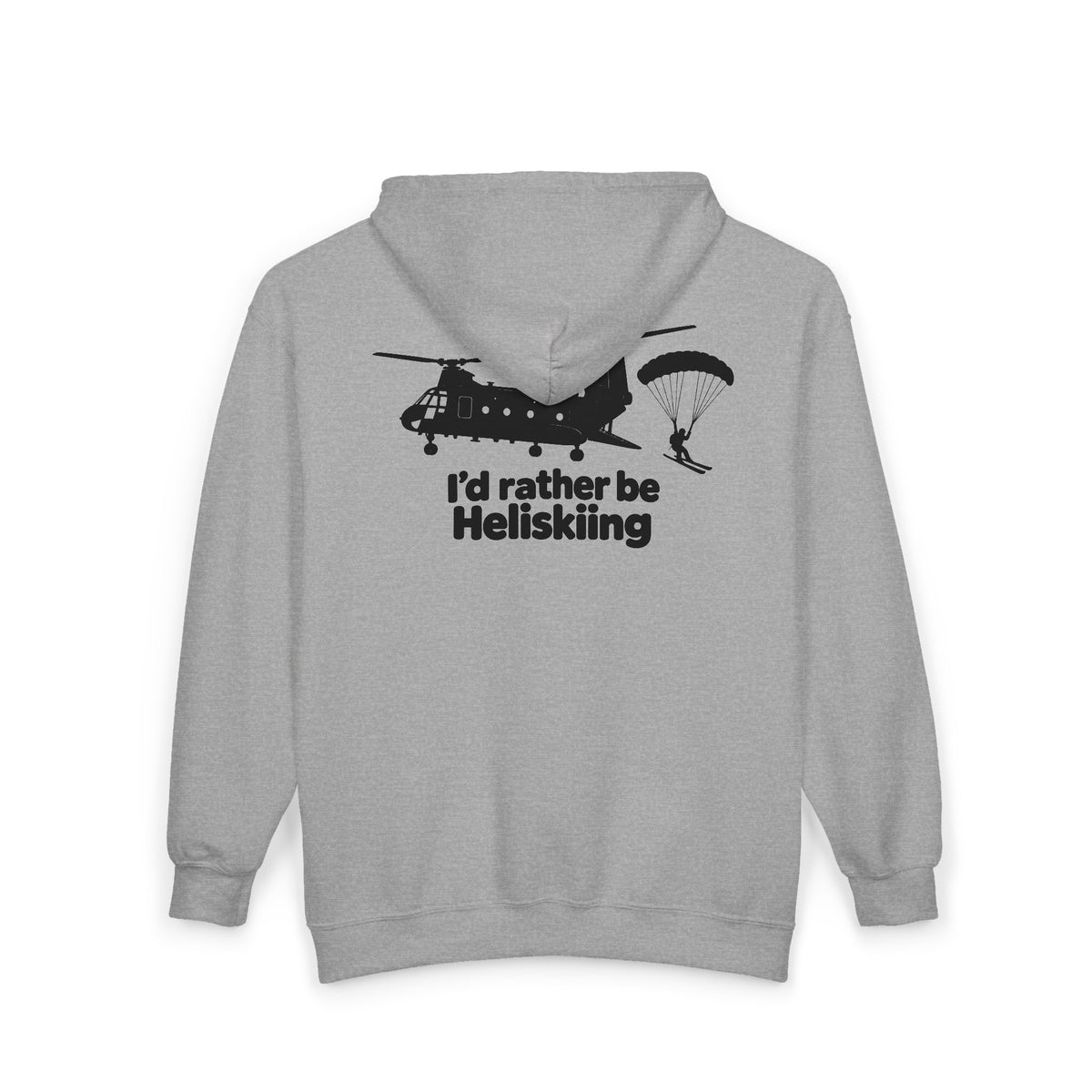 Id Rather Be Heliskiing - Full-Zip Hooded Sweatshirt