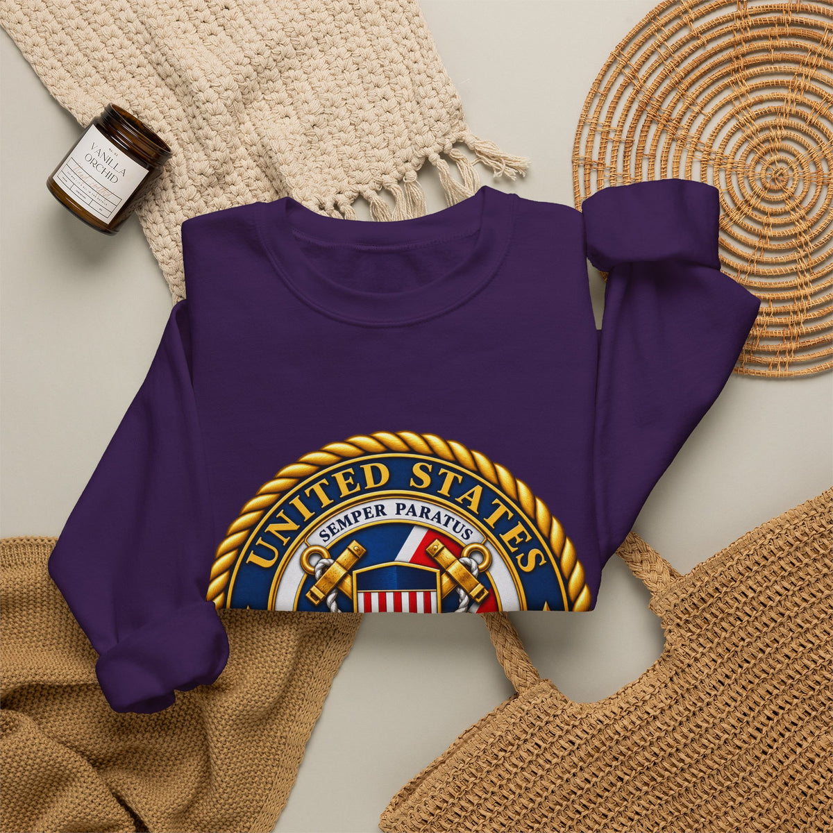 U.S. Coast Guard Emblem - Crewneck Sweatshirt
