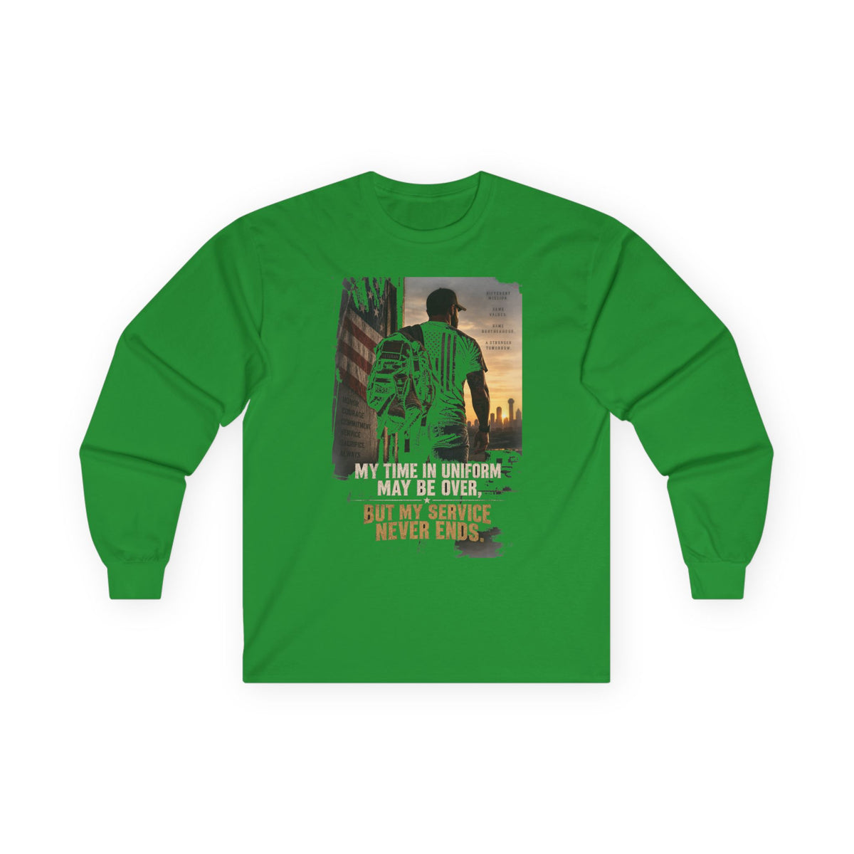 Service Never Ends - Unisex Ultra Cotton Long Sleeve Tee