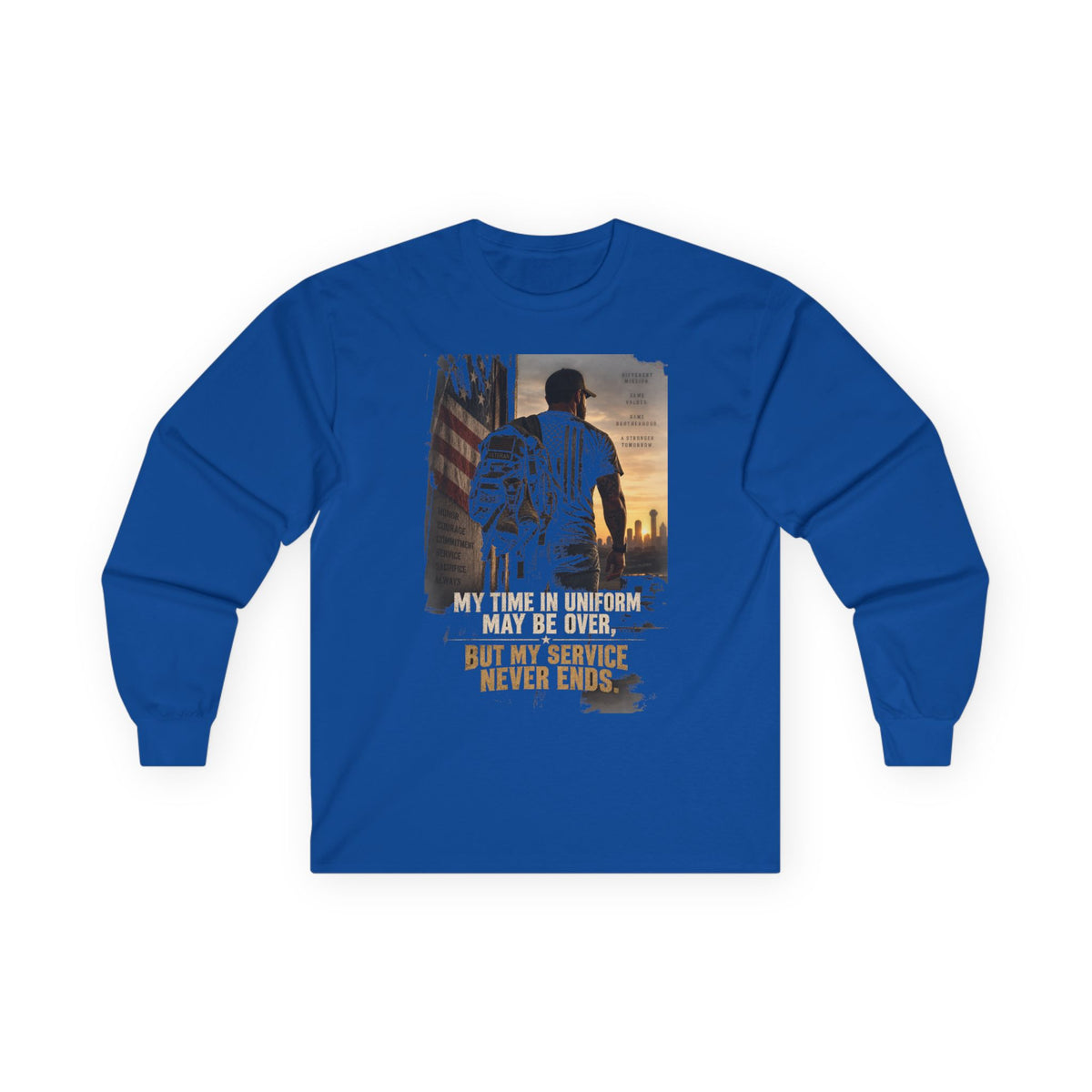 Service Never Ends - Unisex Ultra Cotton Long Sleeve Tee
