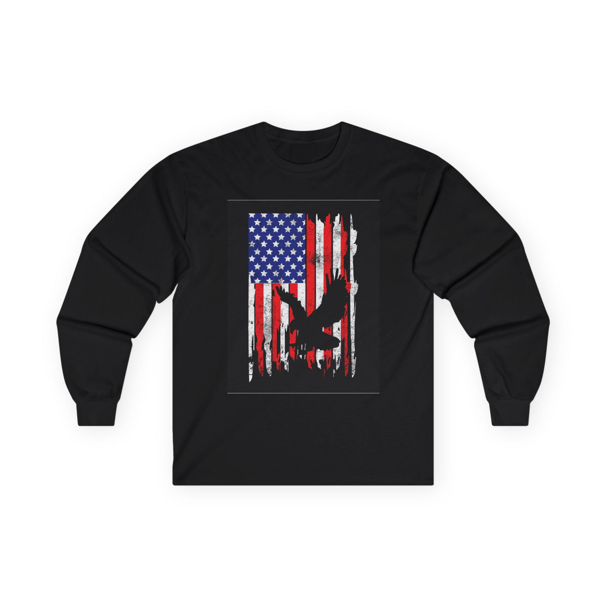 Old Glory Eagle - Unisex Ultra Cotton Long Sleeve Tee