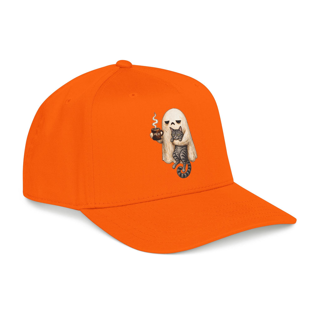 Meh Ghost and Gray Tabby Cat - OTTO Baseball Hat