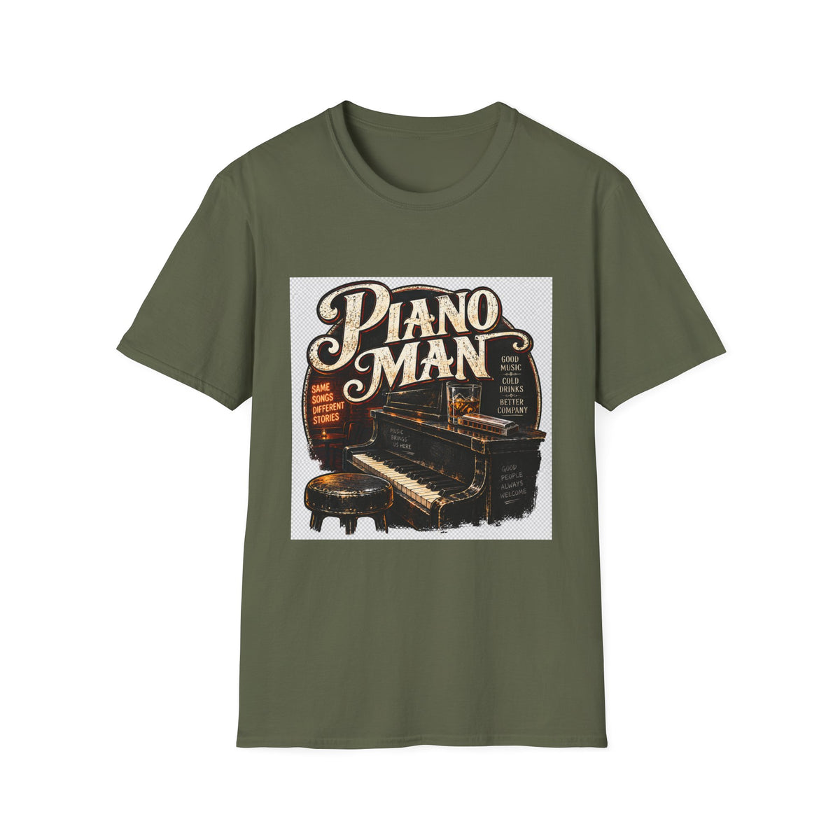 Piano Man Retro Bar - Classic Tee