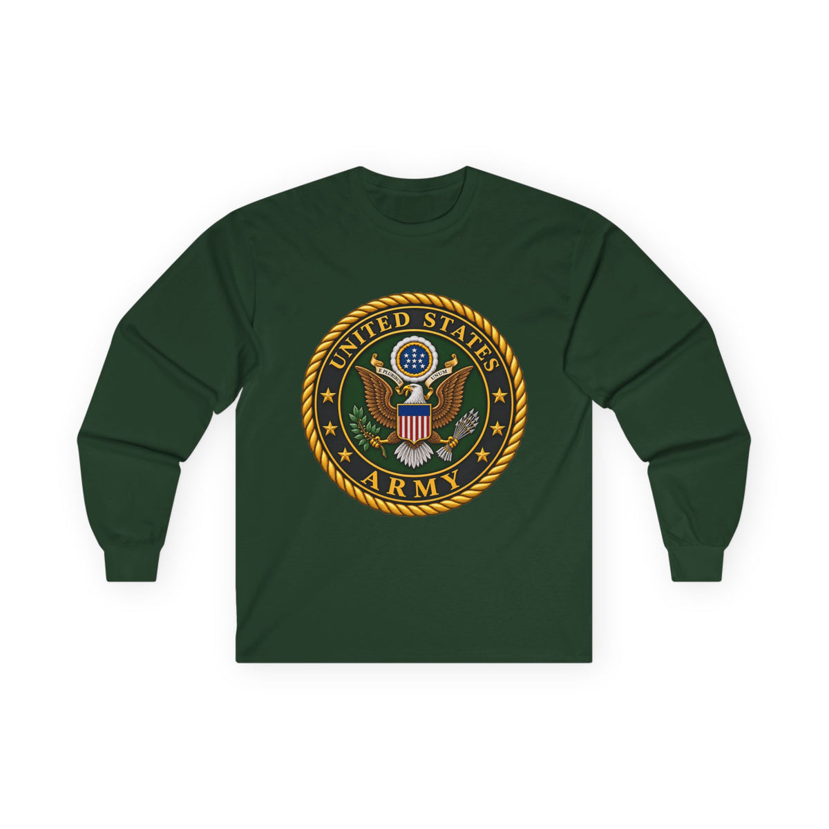 U.S. Army Emblem - Unisex Ultra Cotton Long Sleeve Tee