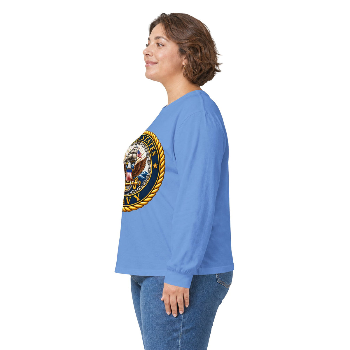 U.S. Navy Emblem - Unisex Ultra Cotton Long Sleeve Tee