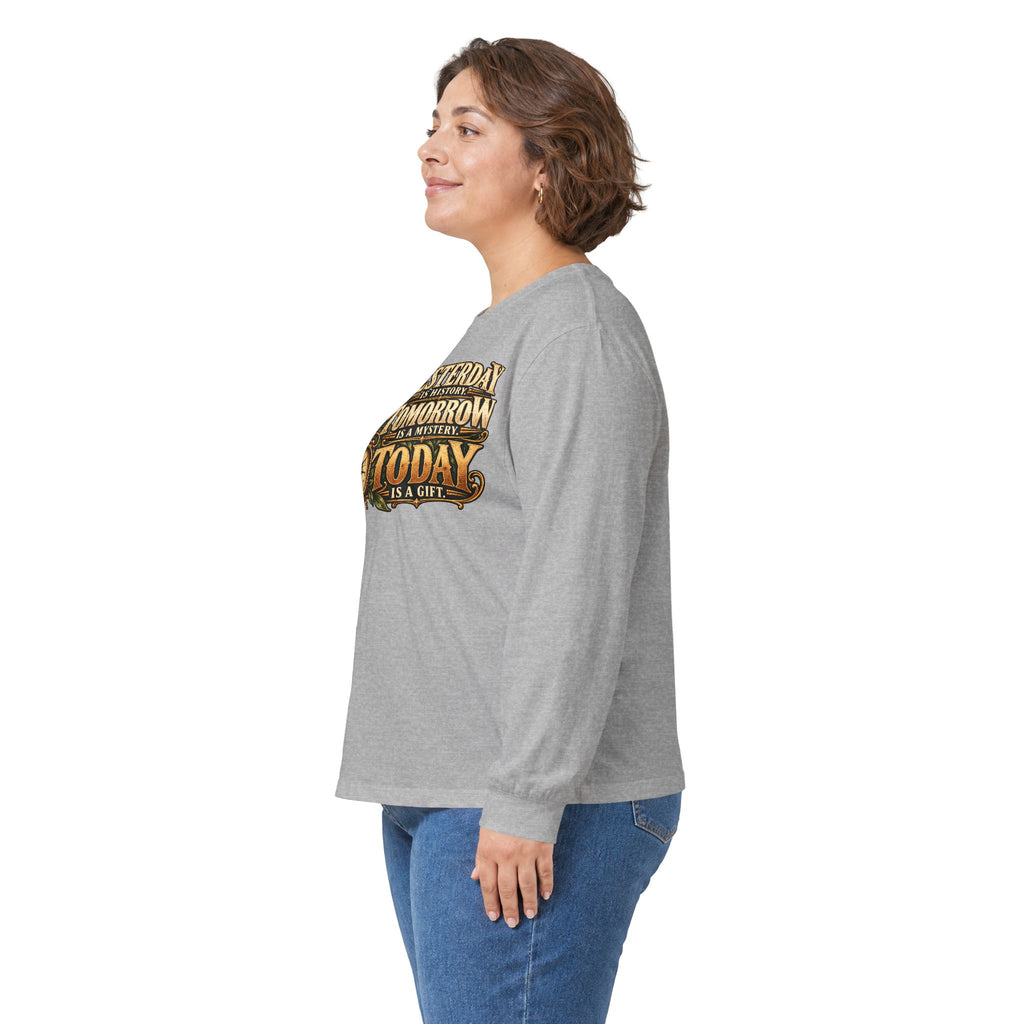 Yesterday Tomorrow Today - Transparent - Unisex Ultra Cotton Long Sleeve Tee