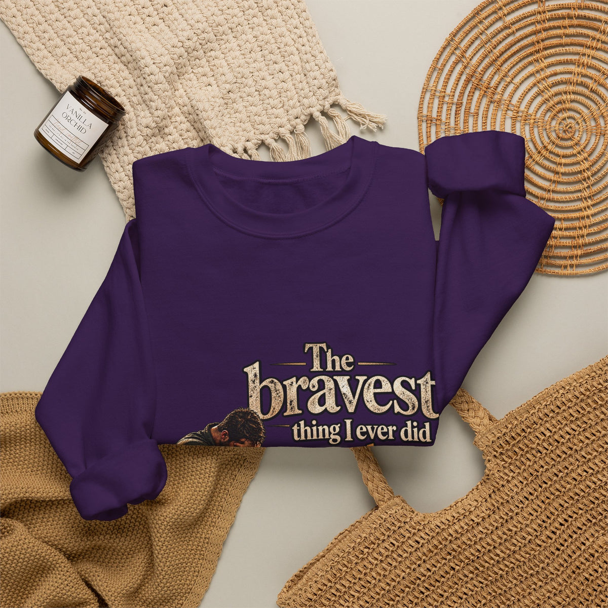 The Bravest Thing I Ever Did Was Keep Living - Crewneck Sweatshirt