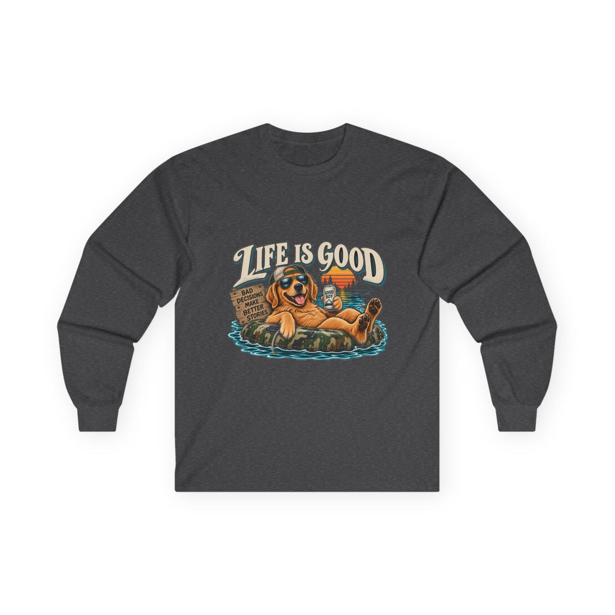 Life is Good Floatin' - Unisex Ultra Cotton Long Sleeve Tee
