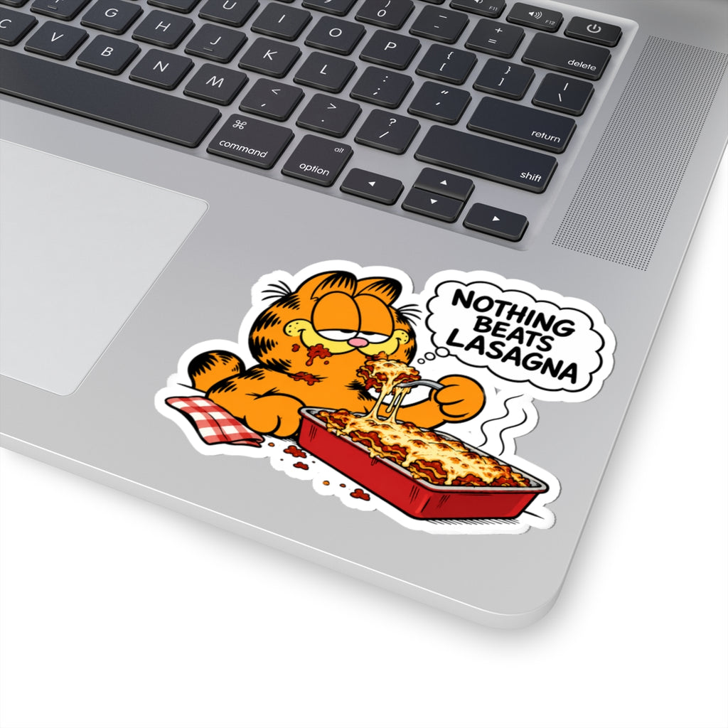 Nothing Beats Lasagna - Kiss-Cut Sticker