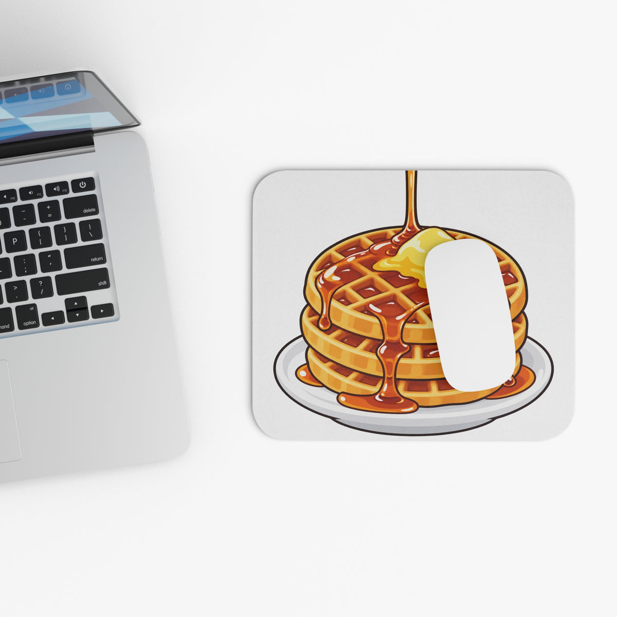 Cartoon Waffles - Mouse Pad