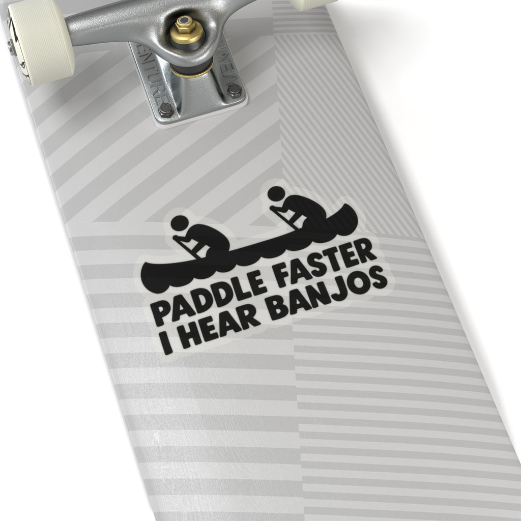 Paddle Faster Banjos - Kiss-Cut Sticker