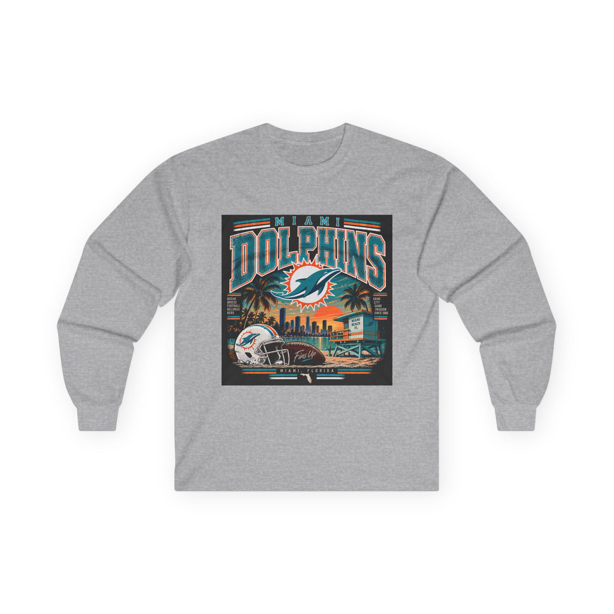 Miami Dolphins Paradise - Unisex Ultra Cotton Long Sleeve Tee