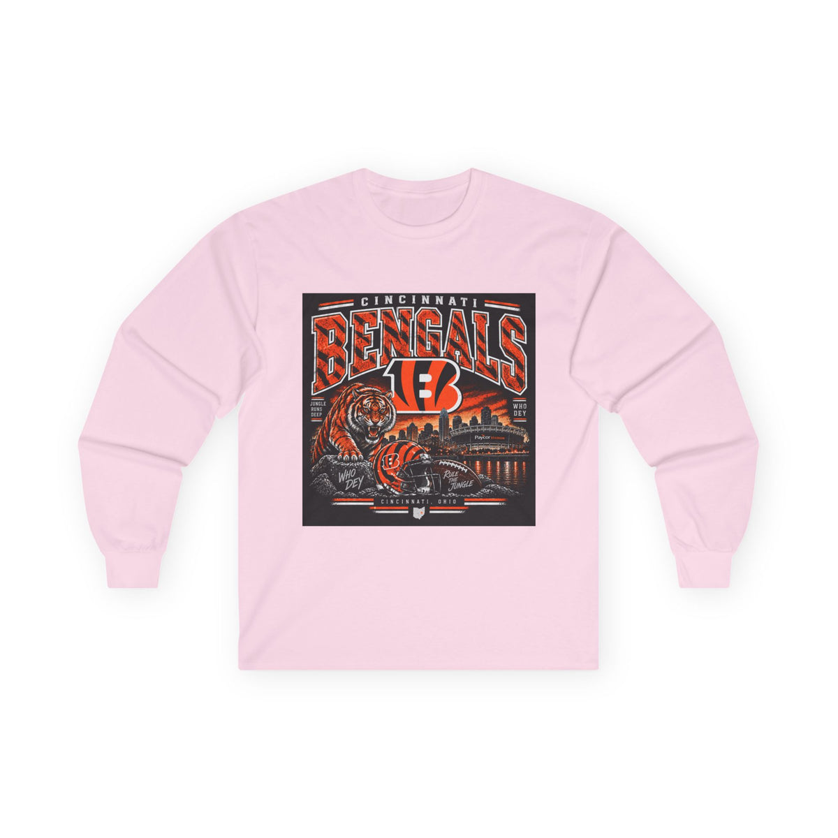Cincinnati Bengals Jungle Reign - Unisex Ultra Cotton Long Sleeve Tee
