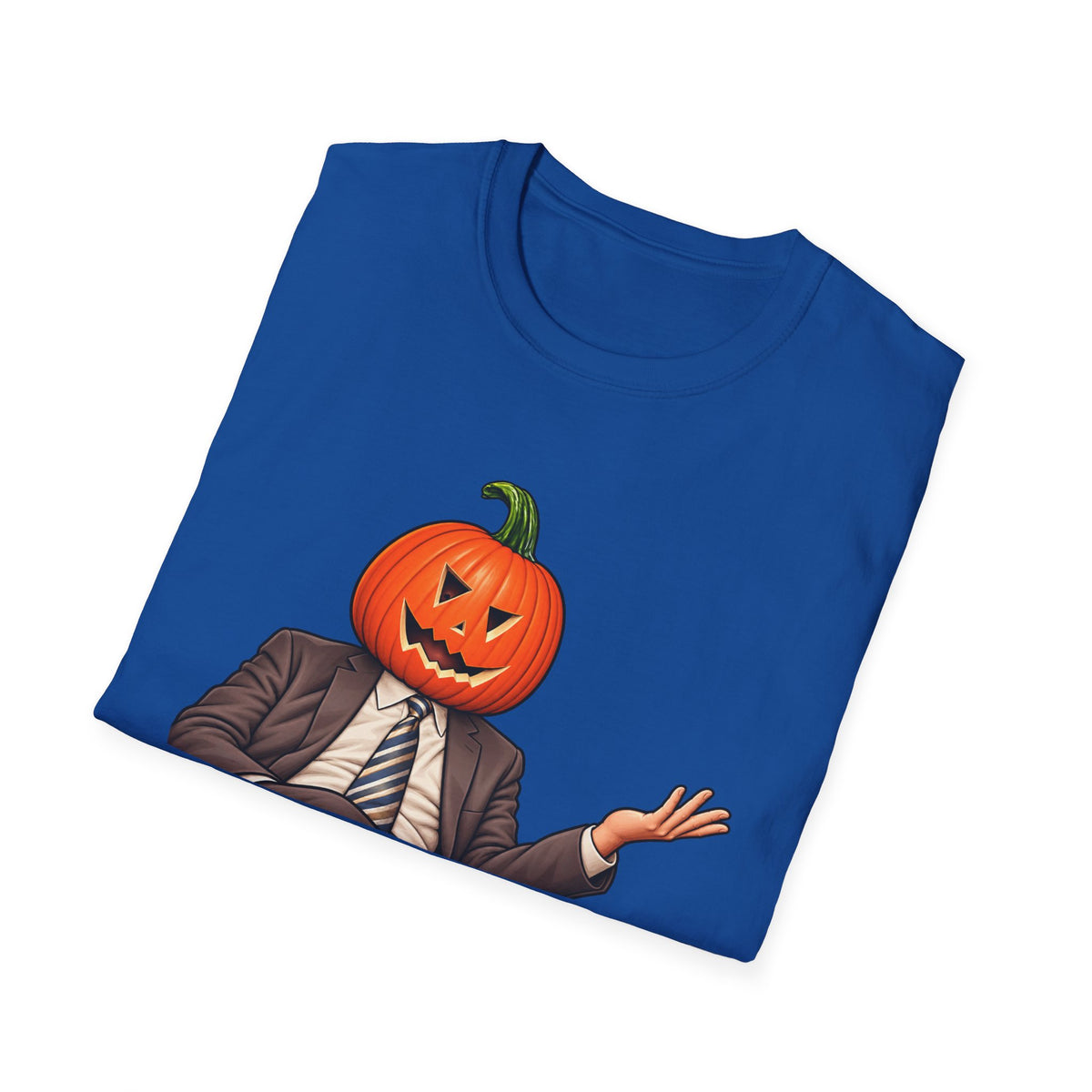 Pumpkin Head Office Cartoon - Classic Tee