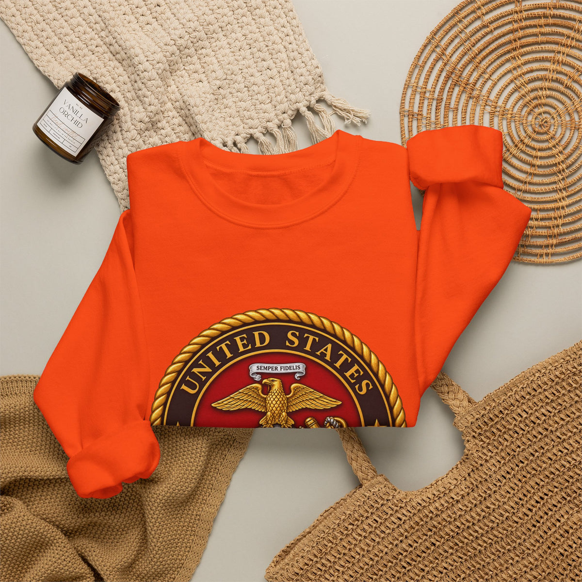 U.S. Marine Corps Emblem - Crewneck Sweatshirt