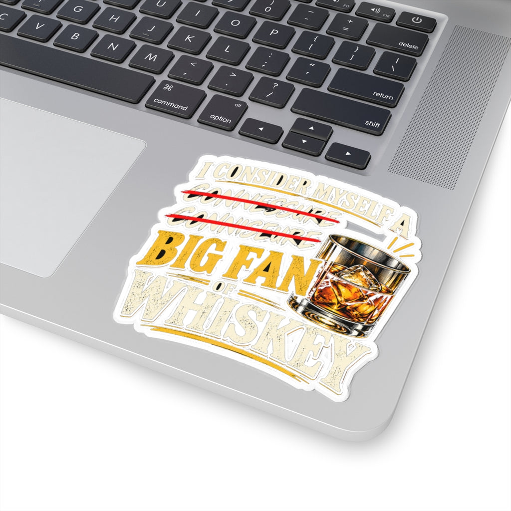 Big Fan of Whiskey - Kiss-Cut Sticker