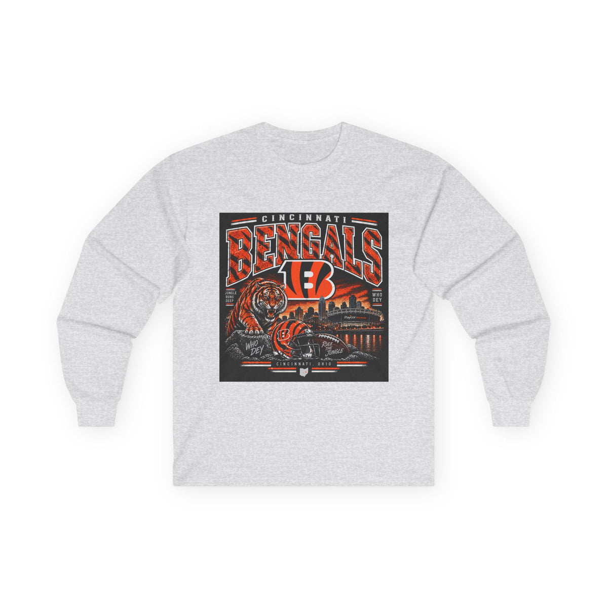 Cincinnati Bengals Jungle Reign - Unisex Ultra Cotton Long Sleeve Tee