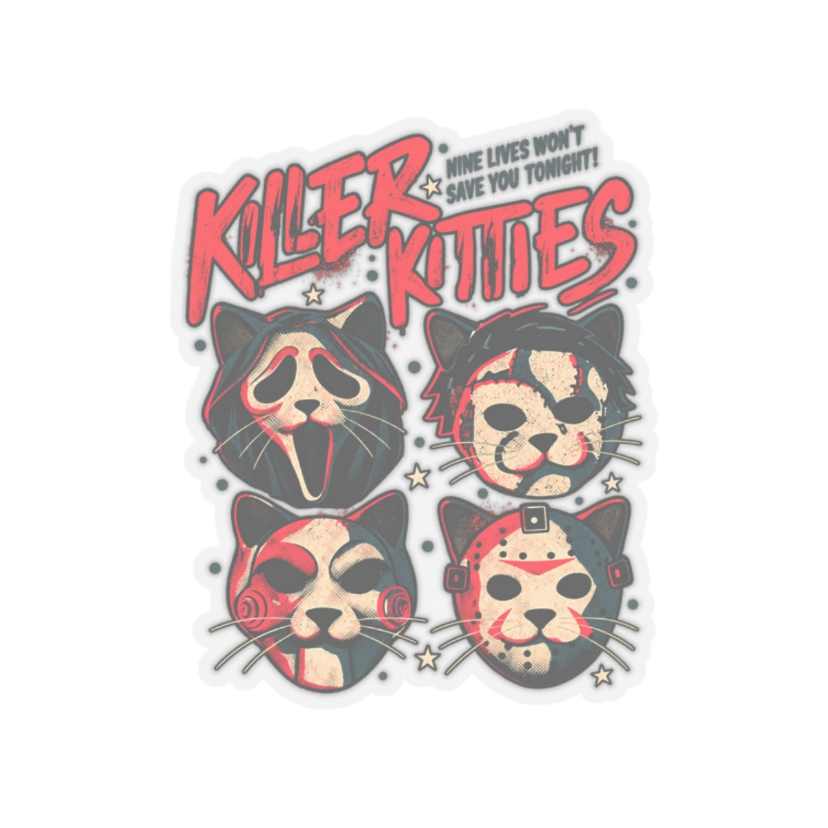 Killer Kitties - Kiss-Cut Sticker