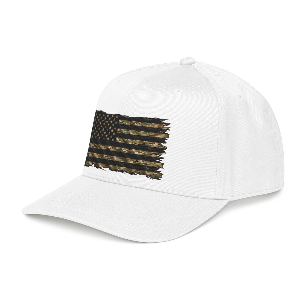 Black and Multicam American Flag - OTTO Baseball Hat